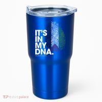 ItS In My Dna Palestine Flag Cool Gift Palestinian Roots Gift Tumbler thumb 0