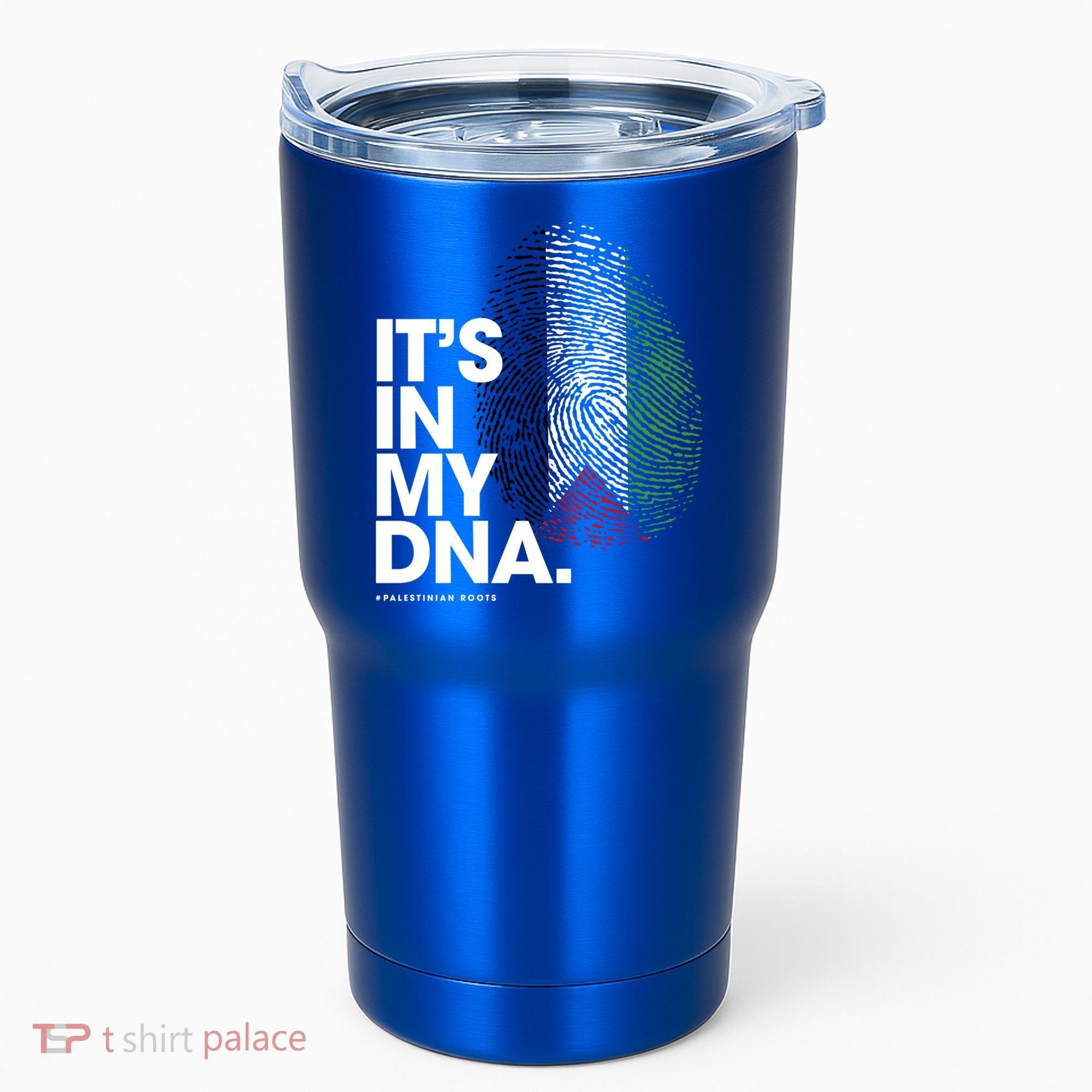ItS In My Dna Palestine Flag Cool Gift Palestinian Roots Gift Tumbler