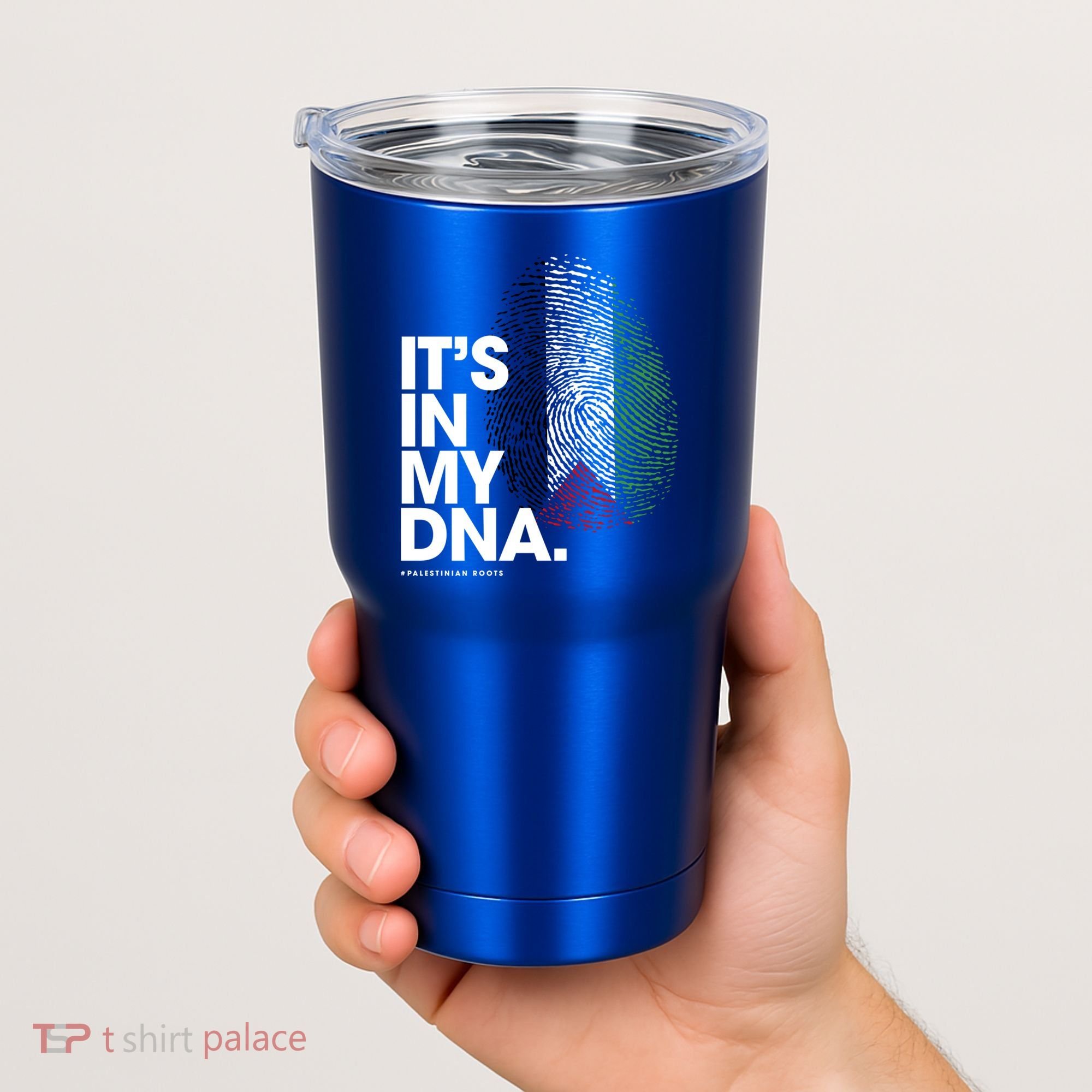 ItS In My Dna Palestine Flag Cool Gift Palestinian Roots Gift Tumbler