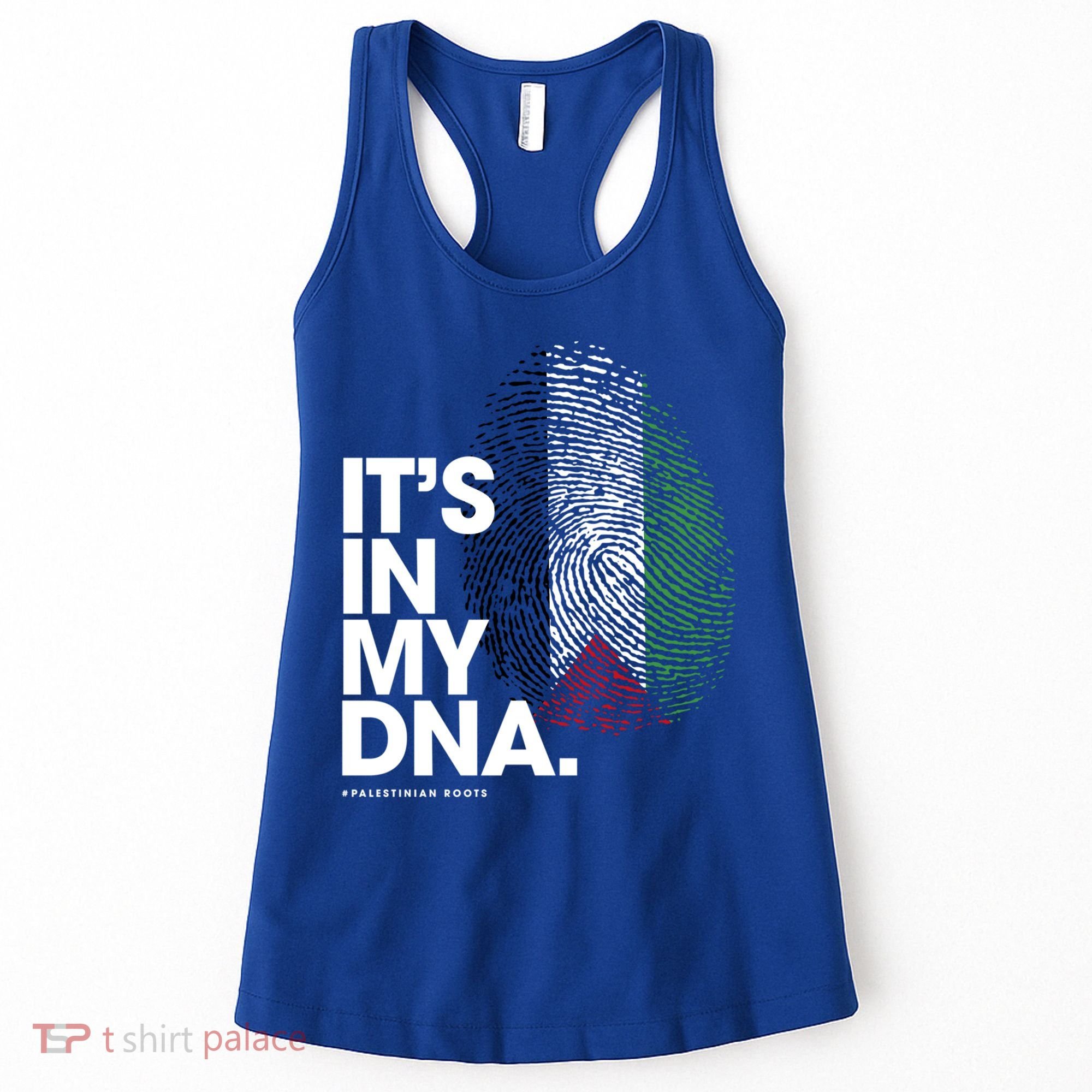 ItS In My Dna Palestine Flag Cool Gift Palestinian Roots Gift Women's Tank Top