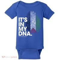 ItS In My Dna Palestine Flag Cool Gift Palestinian Roots Gift Baby Bodysuit thumb 0