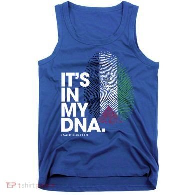 ItS In My Dna Palestine Flag Cool Gift Palestinian Roots Gift Tank Top