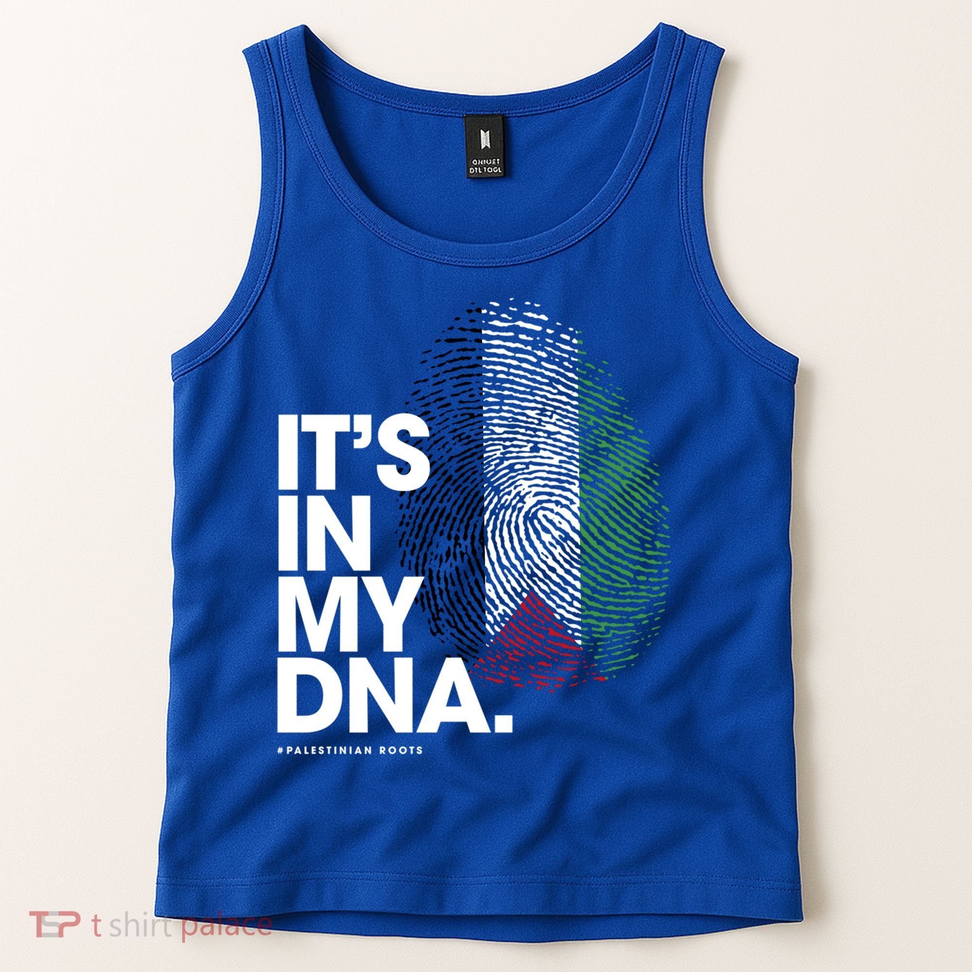 ItS In My Dna Palestine Flag Cool Gift Palestinian Roots Gift Tank Top
