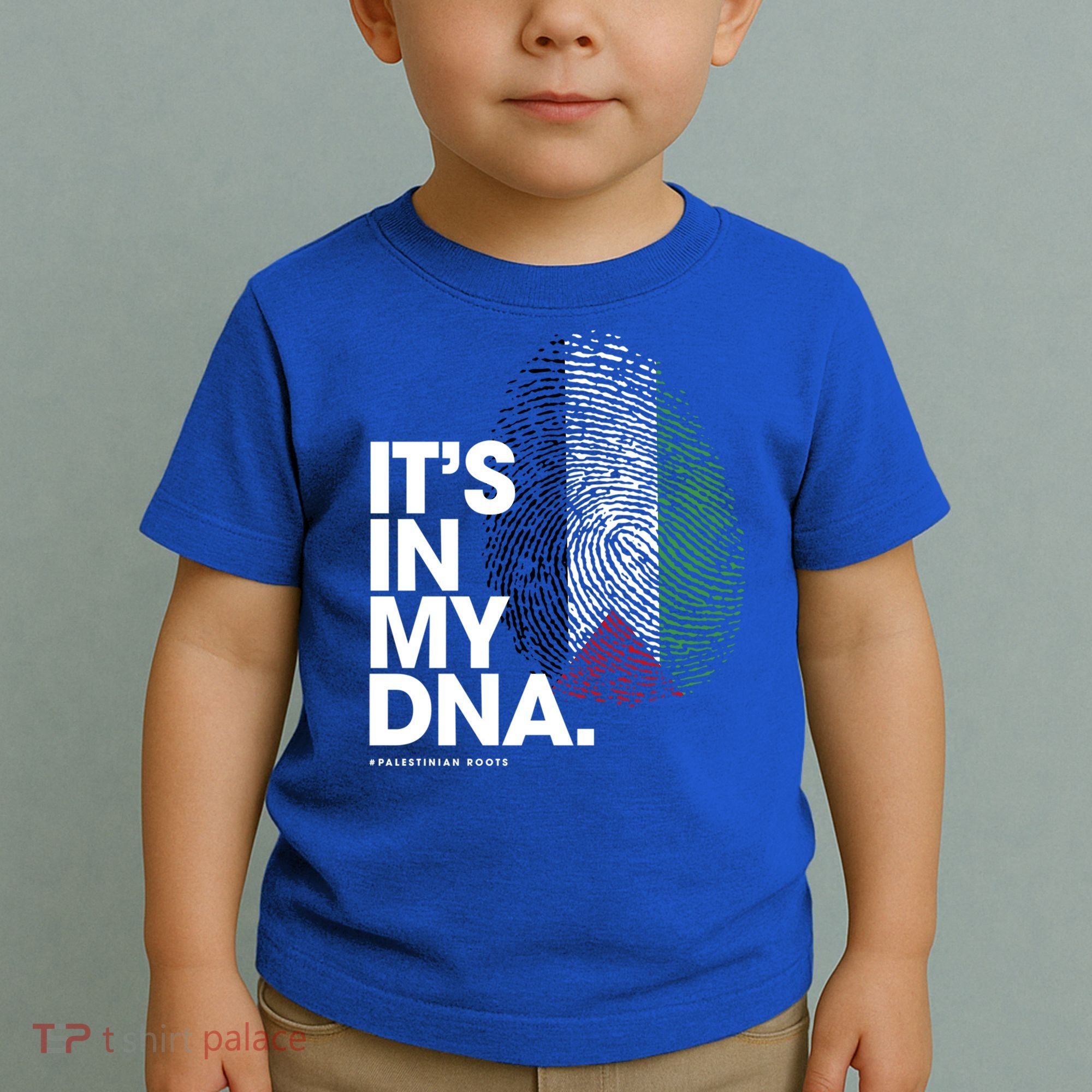 ItS In My Dna Palestine Flag Cool Gift Palestinian Roots Gift Toddler T-Shirt