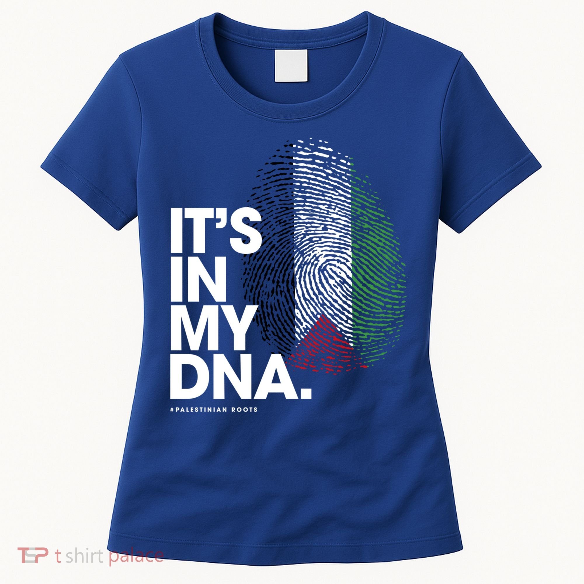 ItS In My Dna Palestine Flag Cool Gift Palestinian Roots Gift Women's T-Shirt