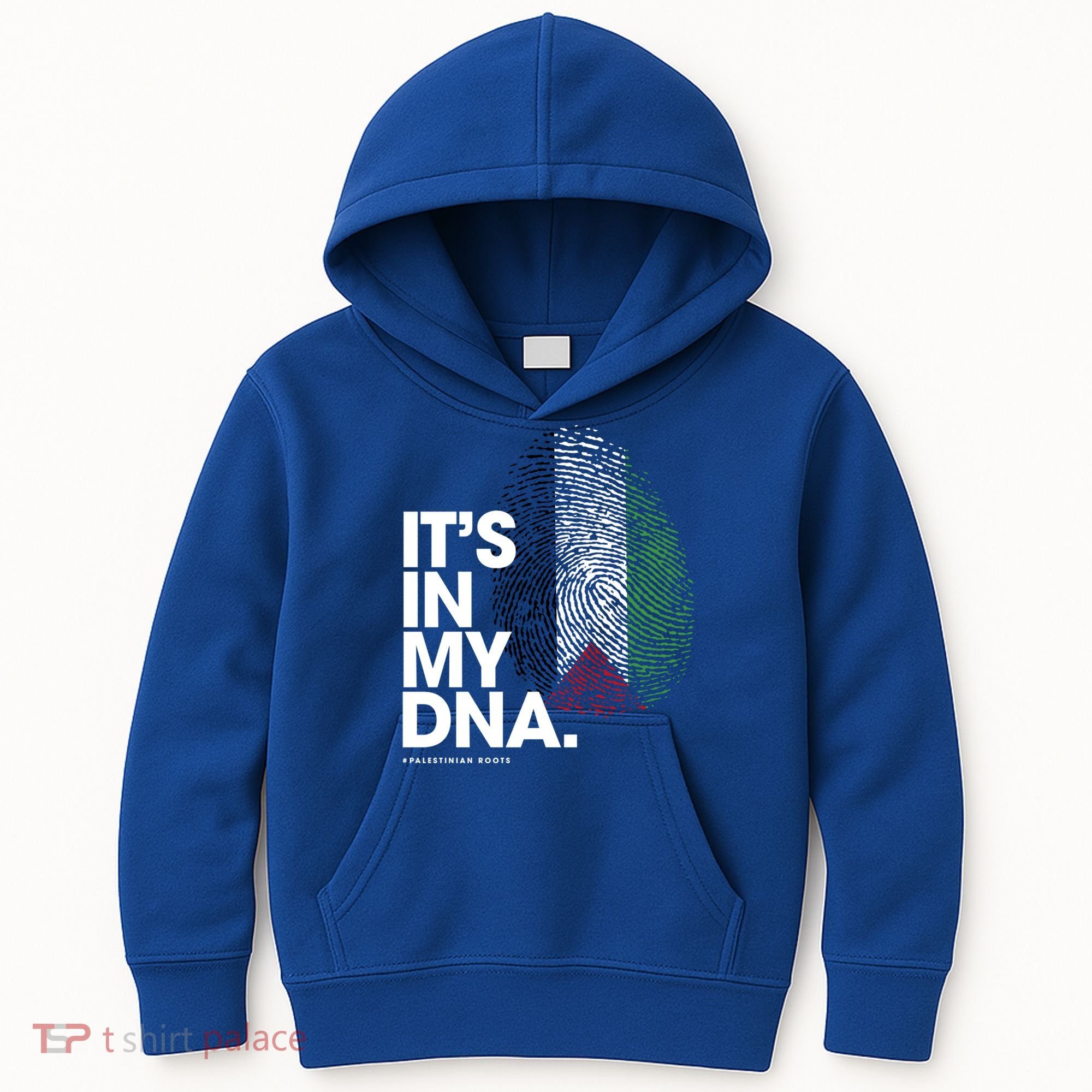 ItS In My Dna Palestine Flag Cool Gift Palestinian Roots Gift Kids Hoodie