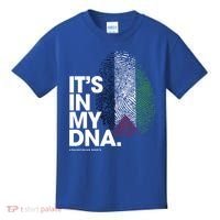 ItS In My Dna Palestine Flag Cool Gift Palestinian Roots Gift Kids T-Shirt thumb 0
