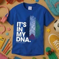 ItS In My Dna Palestine Flag Cool Gift Palestinian Roots Gift Kids T-Shirt thumb 3