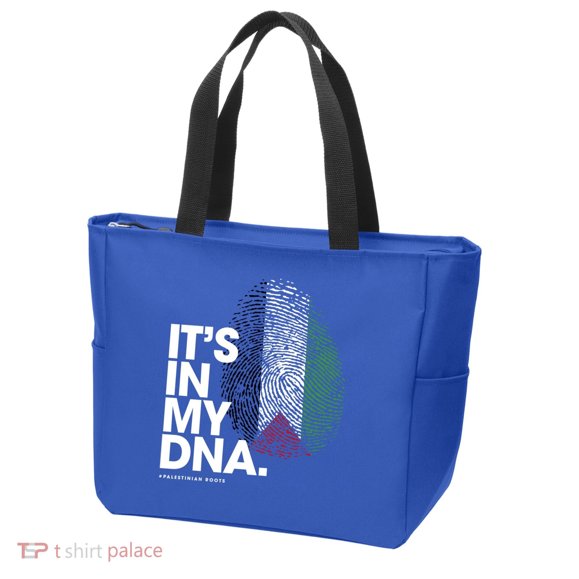 ItS In My Dna Palestine Flag Cool Gift Palestinian Roots Gift Tote Bag
