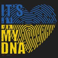 Its In My DNA Urkraine Flag Finger Print Women's Sweatshirt thumb 2