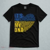 Its In My DNA Urkraine Flag Finger Print T-Shirt thumb 5