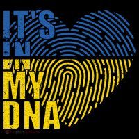 Its In My DNA Urkraine Flag Finger Print Coffee Mug thumb 5