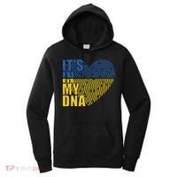 Its In My DNA Urkraine Flag Finger Print Women's Hoodie thumb 0
