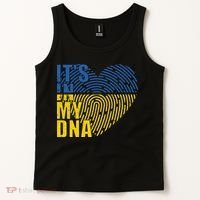 Its In My DNA Urkraine Flag Finger Print Tank Top thumb 2