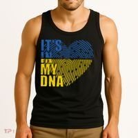 Its In My DNA Urkraine Flag Finger Print Tank Top thumb 3