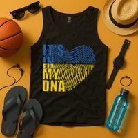 Its In My DNA Urkraine Flag Finger Print Tank Top thumb 4
