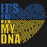 Its In My DNA Urkraine Flag Finger Print Kids Sweatshirt thumb 2