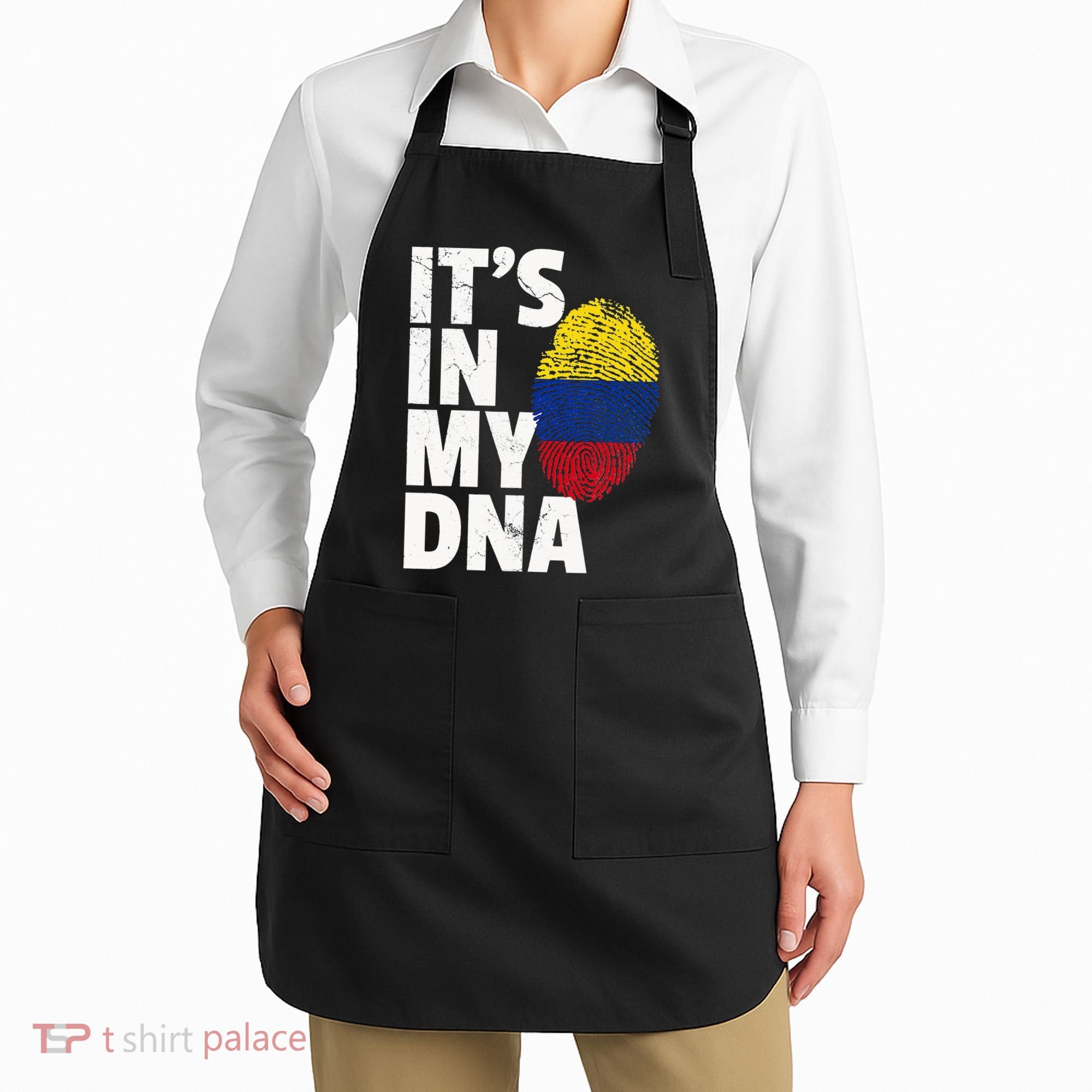 It's In My Dna Colombian Colombia Flag National Pride Roots Apron