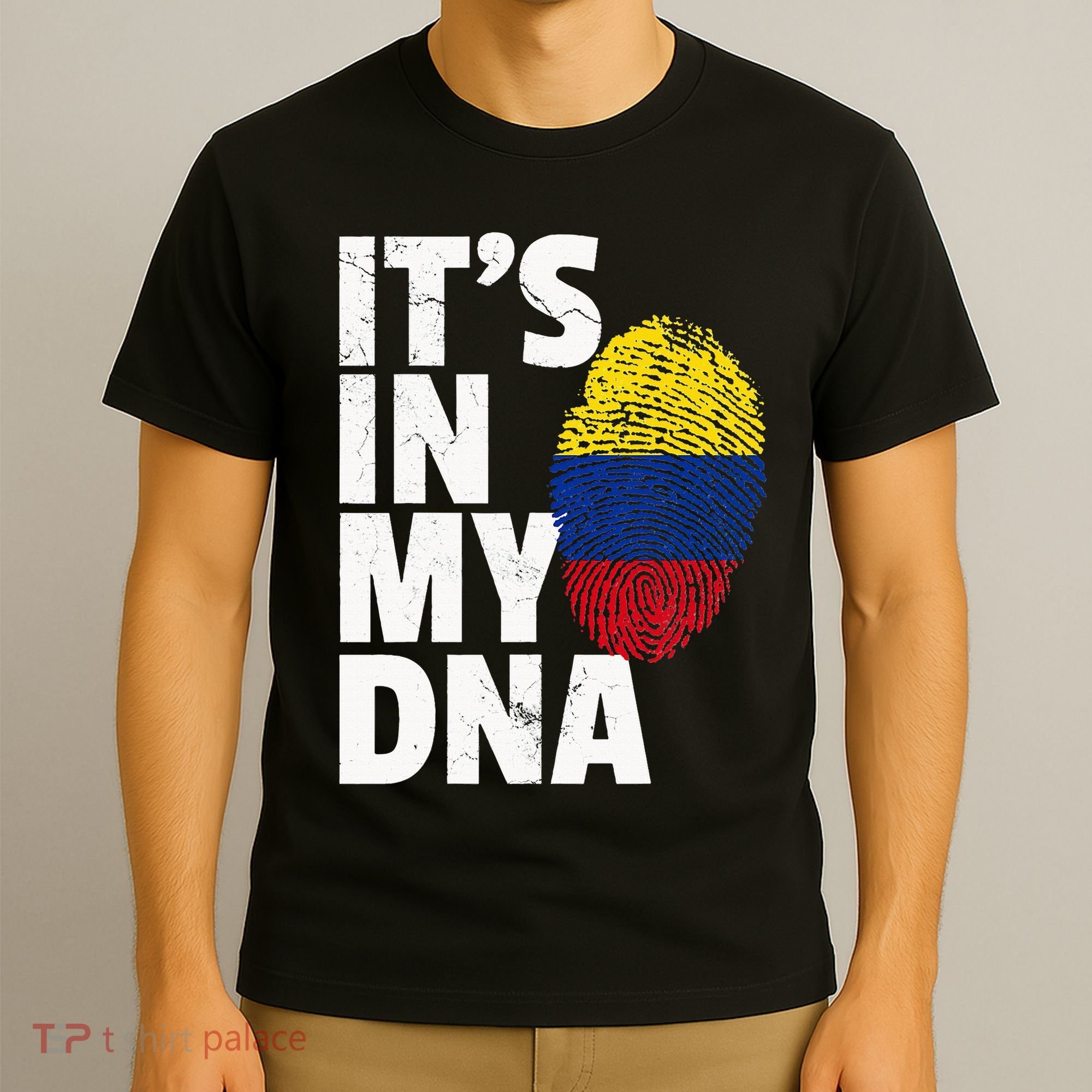It's In My Dna Colombian Colombia Flag National Pride Roots T-Shirt