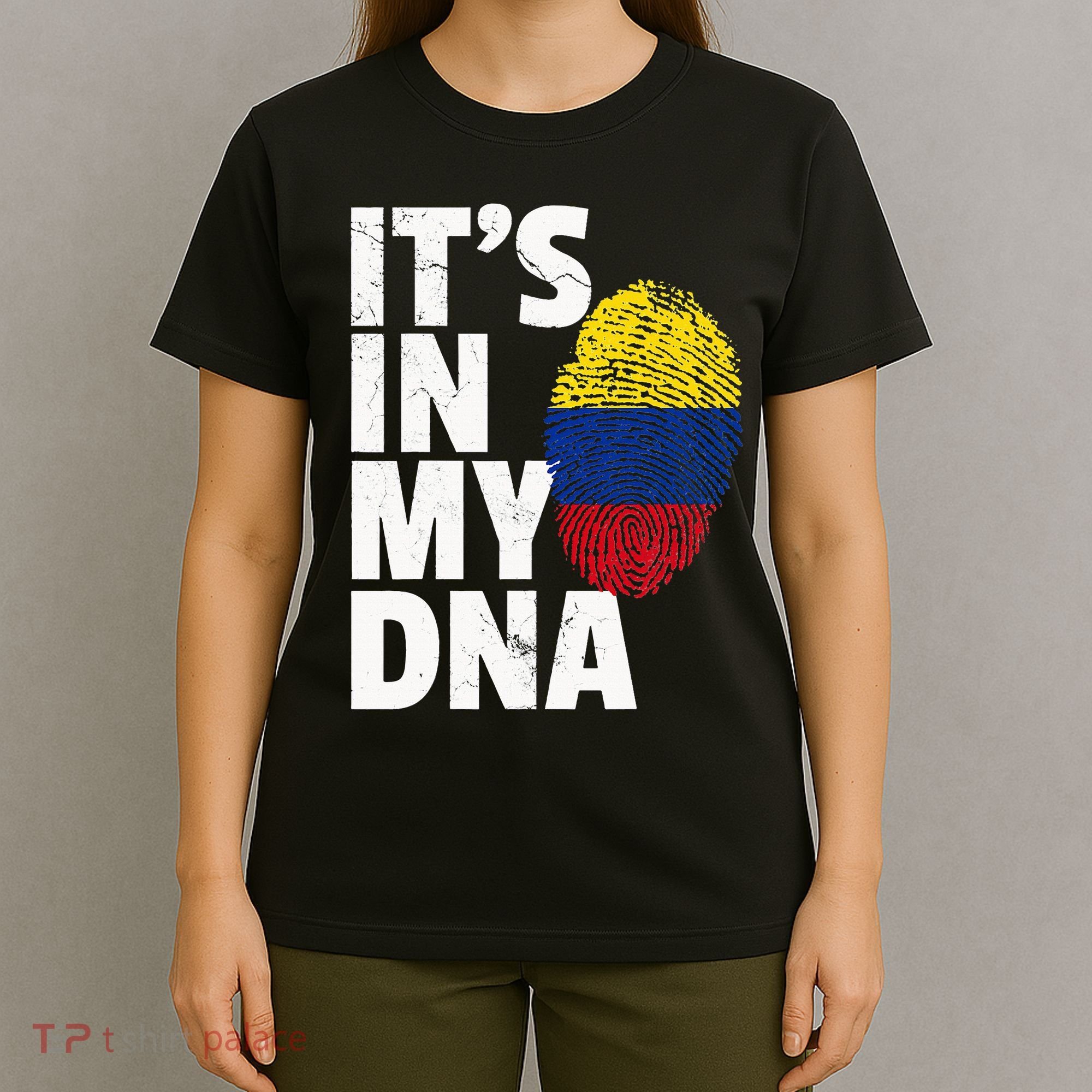 It's In My Dna Colombian Colombia Flag National Pride Roots T-Shirt