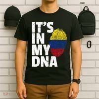 It's In My Dna Colombian Colombia Flag National Pride Roots T-Shirt thumb 6