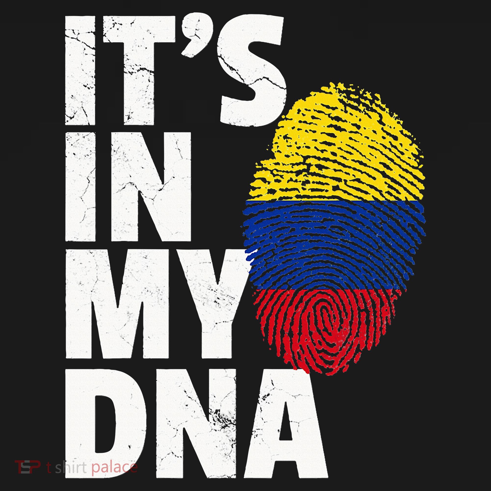 It's In My Dna Colombian Colombia Flag National Pride Roots T-Shirt