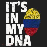 It's In My Dna Colombian Colombia Flag National Pride Roots Beanie thumb 2