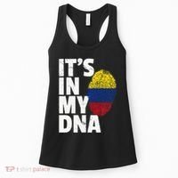 It's In My Dna Colombian Colombia Flag National Pride Roots Women's Tank Top thumb 0