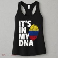 It's In My Dna Colombian Colombia Flag National Pride Roots Women's Tank Top thumb 3