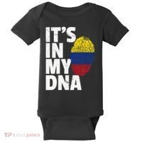 It's In My Dna Colombian Colombia Flag National Pride Roots Baby Bodysuit thumb 0