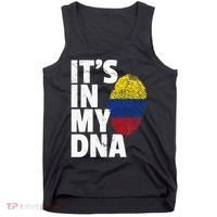 It's In My Dna Colombian Colombia Flag National Pride Roots Tank Top thumb 0