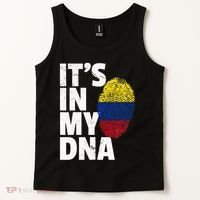 It's In My Dna Colombian Colombia Flag National Pride Roots Tank Top thumb 2