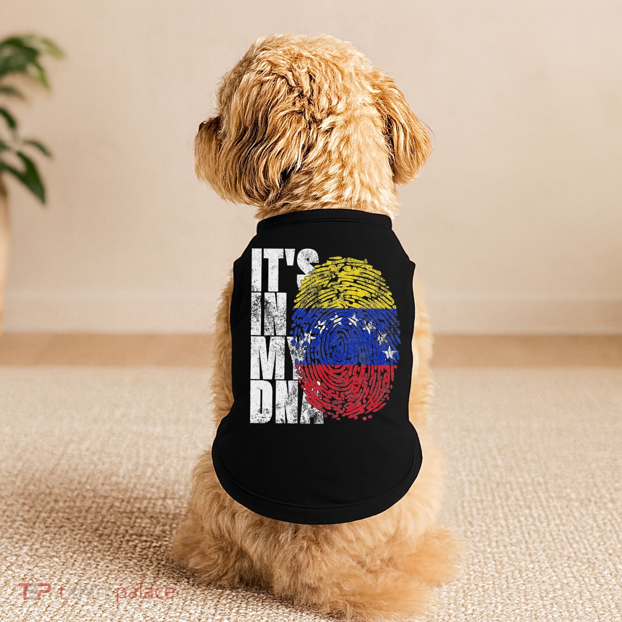 It's In My Dna Venezuelan Print Bandera De Venezuela Flag Doggie Tank