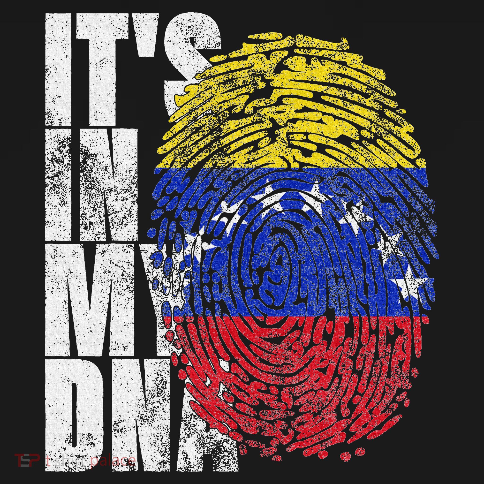 It's In My Dna Venezuelan Print Bandera De Venezuela Flag Hoodie