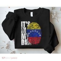 It's In My Dna Venezuelan Print Bandera De Venezuela Flag Sweatshirt thumb 2
