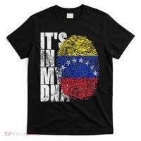 It's In My Dna Venezuelan Print Bandera De Venezuela Flag T-Shirt thumb 0