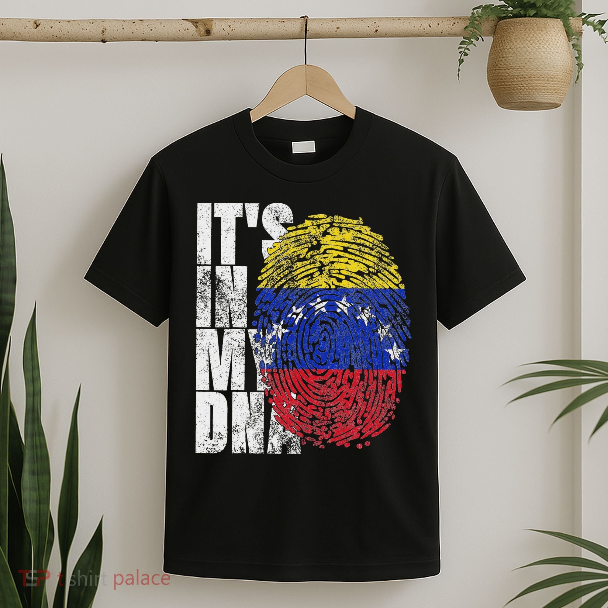 It's In My Dna Venezuelan Print Bandera De Venezuela Flag T-Shirt