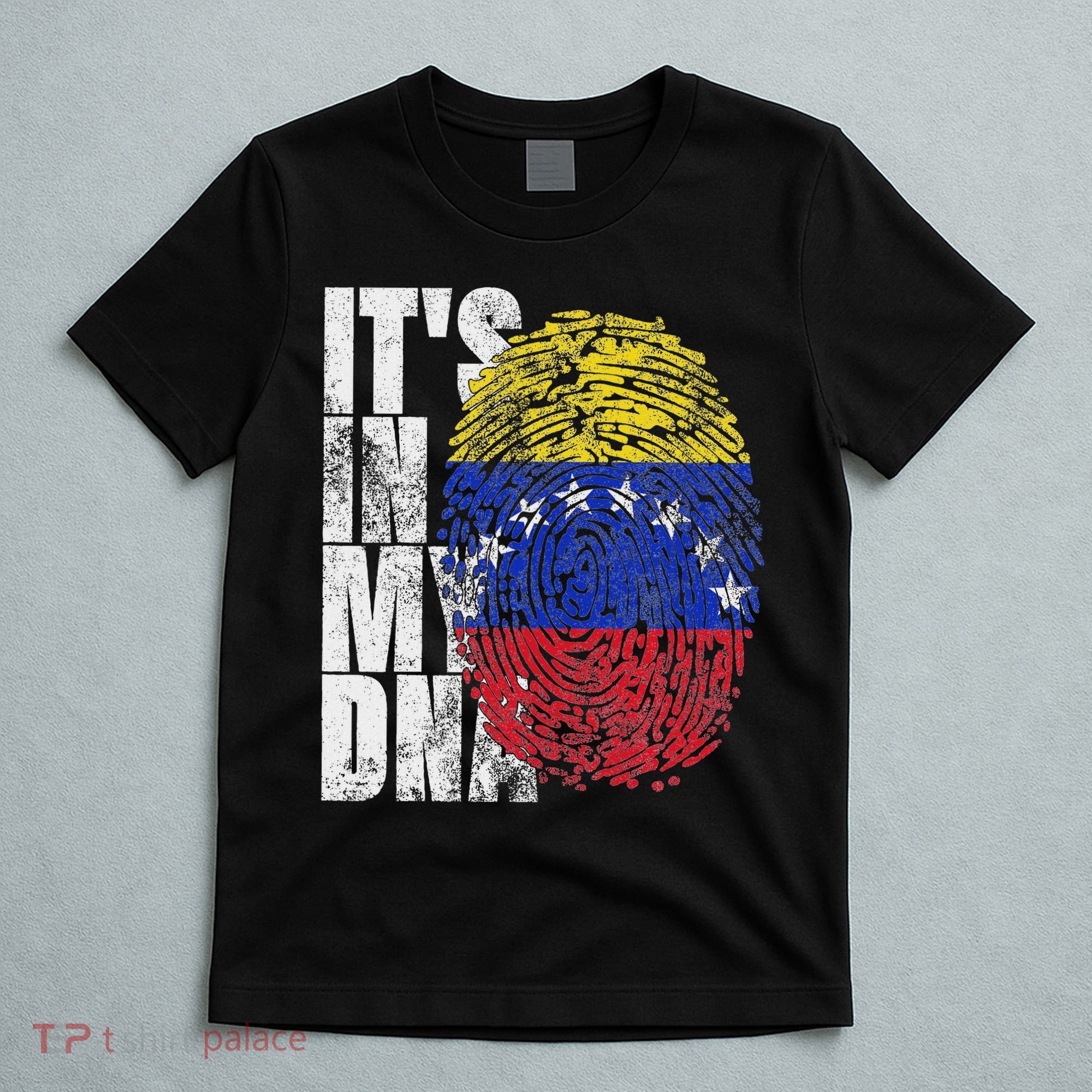 It's In My Dna Venezuelan Print Bandera De Venezuela Flag T-Shirt