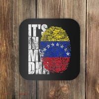It's In My Dna Venezuelan Print Bandera De Venezuela Flag Coaster thumb 0