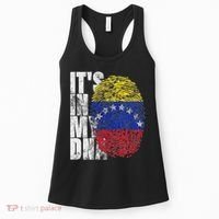It's In My Dna Venezuelan Print Bandera De Venezuela Flag Women's Tank Top thumb 0
