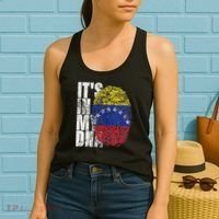 It's In My Dna Venezuelan Print Bandera De Venezuela Flag Women's Tank Top thumb 2