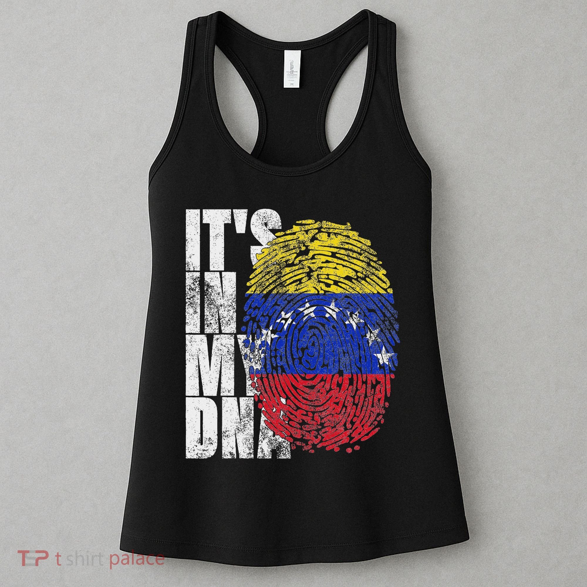 It's In My Dna Venezuelan Print Bandera De Venezuela Flag Women's Tank Top