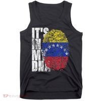 It's In My Dna Venezuelan Print Bandera De Venezuela Flag Tank Top thumb 0
