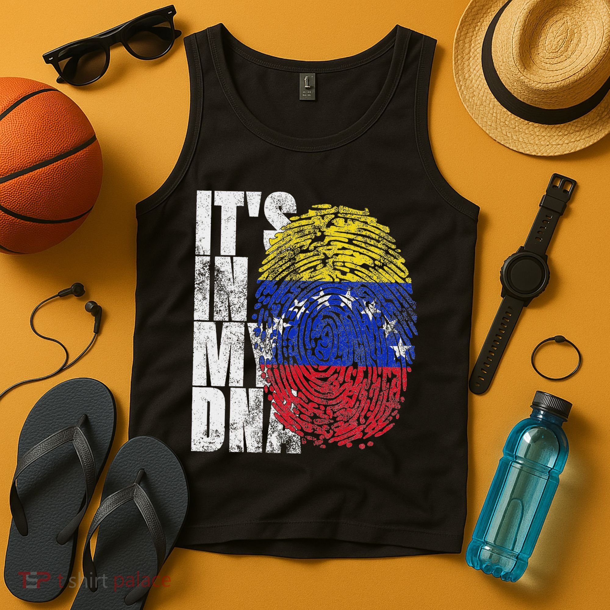 It's In My Dna Venezuelan Print Bandera De Venezuela Flag Tank Top