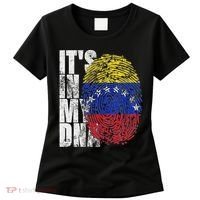 It's In My Dna Venezuelan Print Bandera De Venezuela Flag Women's T-Shirt thumb 0