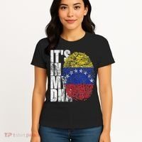 It's In My Dna Venezuelan Print Bandera De Venezuela Flag Women's T-Shirt thumb 4