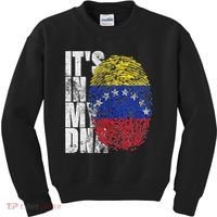 It's In My Dna Venezuelan Print Bandera De Venezuela Flag Kids Sweatshirt thumb 0