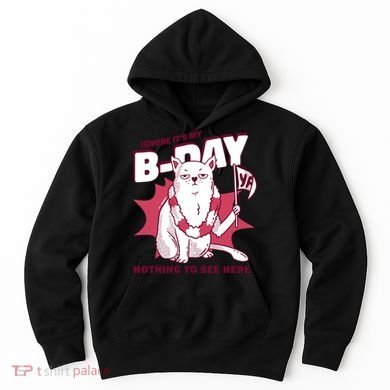Ignore It's My Birthday Nothing To See Here Cat Hoodie