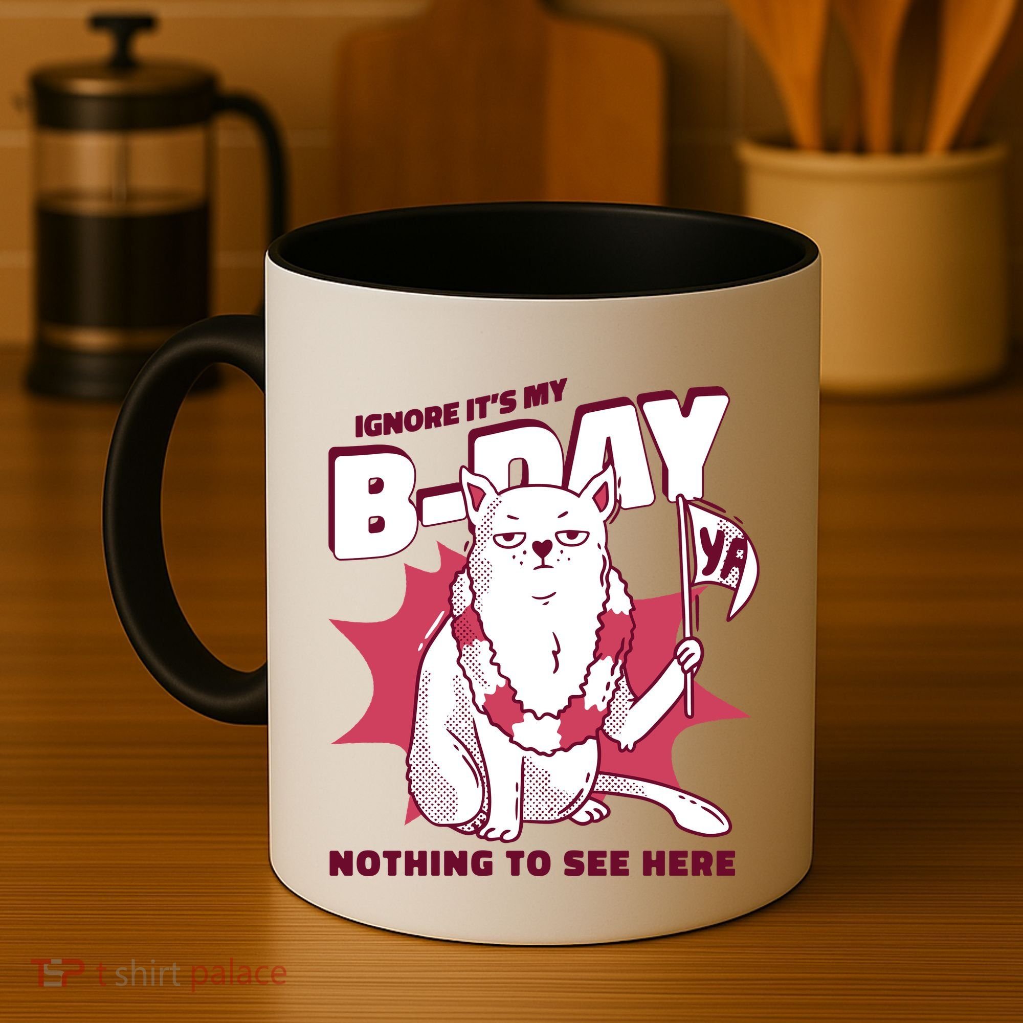 Ignore It's My Birthday Nothing To See Here Cat Coffee Mug