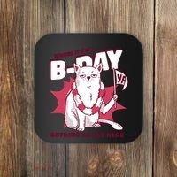 Ignore It's My Birthday Nothing To See Here Cat Coaster thumb 0